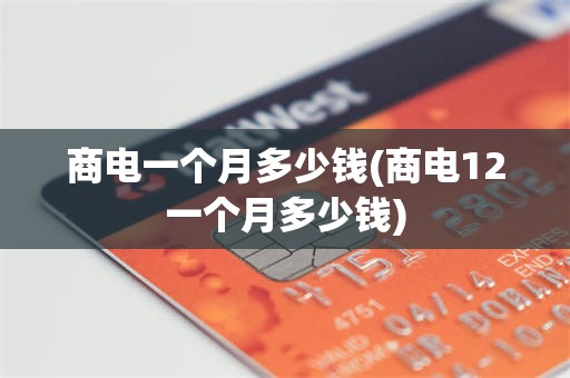 商电一个月多少钱(商电12一个月多少钱)