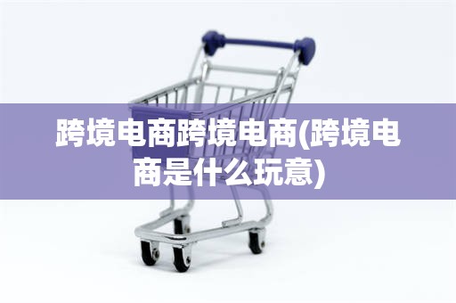 跨境电商跨境电商(跨境电商是什么玩意)