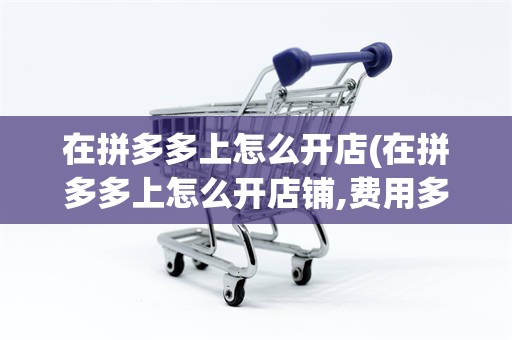 在拼多多上怎么开店(在拼多多上怎么开店铺,费用多少)