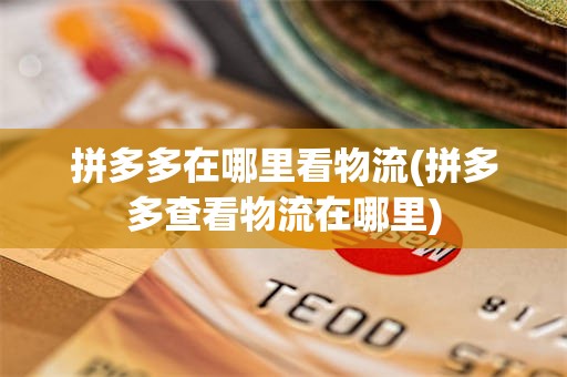 拼多多在哪里看物流(拼多多查看物流在哪里)