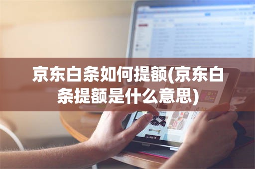 京东白条如何提额(京东白条提额是什么意思)