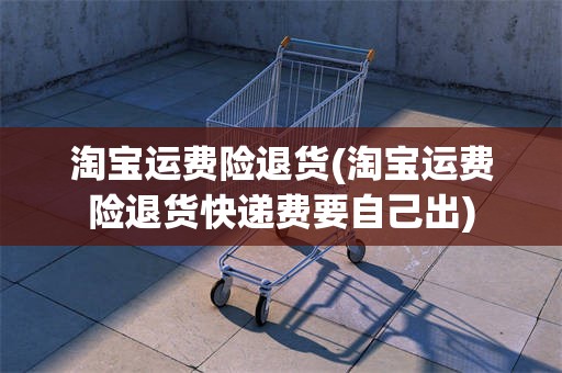 淘宝运费险退货(淘宝运费险退货快递费要自己出)