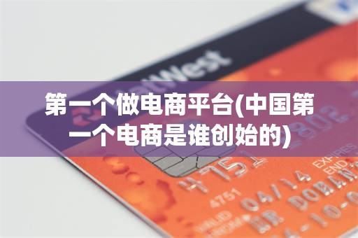 第一个做电商平台(中国第一个电商是谁创始的)